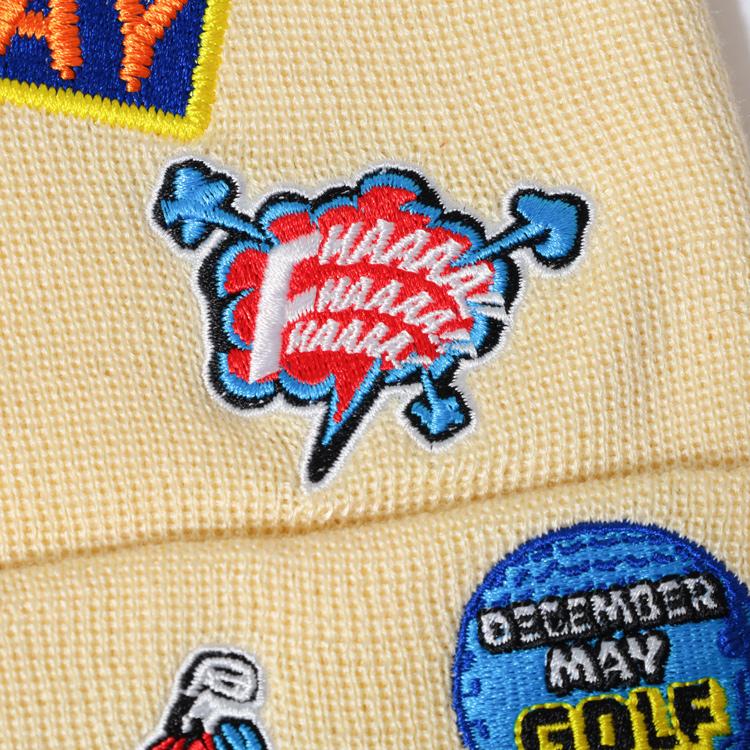 ディセンバーメイ ゴルフ ニット帽 メンズ ニットワッチ ビーニー ニット ニットビーニー ニットキャップ 帽子 ゴルフキャップ ゴルフウェア 総柄 刺繍 ロゴ ブランド DECEMBERMAY 3-999-5208 ディセンバーメイ ゴルフ ニット帽 メンズ ビーニー ニット ニット