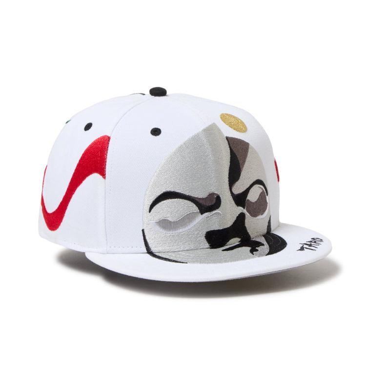 ニューエラ キャップ コラボ メンズ レディース 帽子 岡本太郎 コラボキャップ 59FIFTY 14683819 NEW ERA 無地 シール 平つば フラットバイザー ブランド NEW ERA（ニューエラ） キャップ コラボ メンズ レディース 帽子 岡本