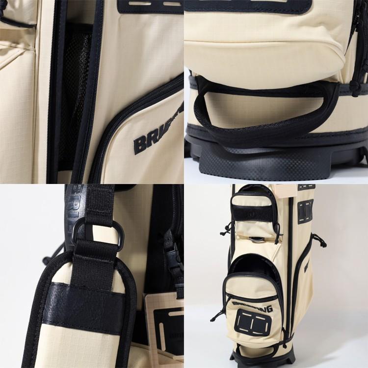 【ヘッドカバー付き】BRIEFING ベージュ キャディバッグ スタンド付き BRIEFING GOLF（ブリーフィングゴルフ） ブリーフィング ゴルフ