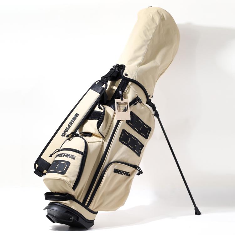 【ヘッドカバー付き】BRIEFING ベージュ キャディバッグ スタンド付き BRIEFING GOLF（ブリーフィングゴルフ） ブリーフィング ゴルフ