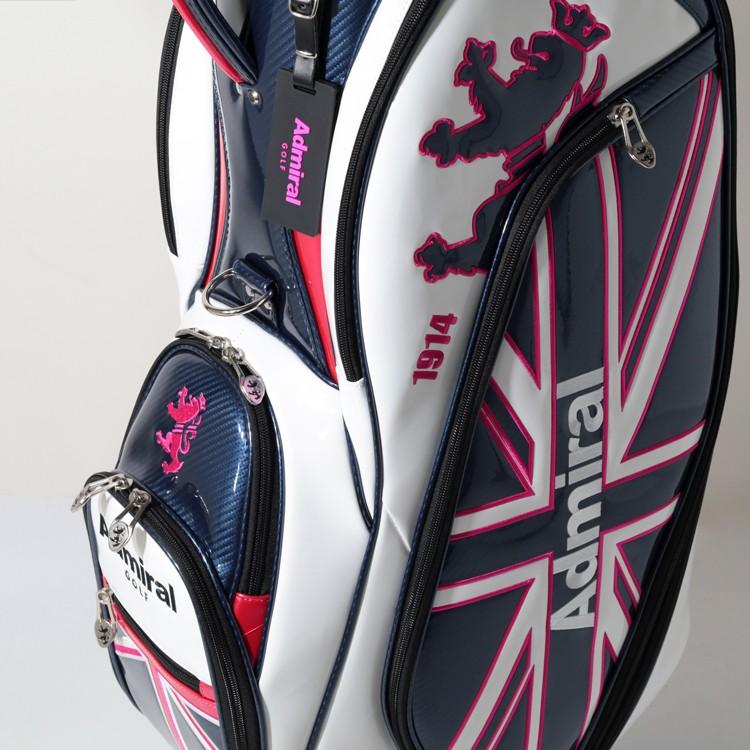 みも　Admiral ゴルフバッグ・キャディバッグ ゼブラ柄 Admiral Golf（アドミラルゴルフ） キャディバッグ 別注 限定デザイン