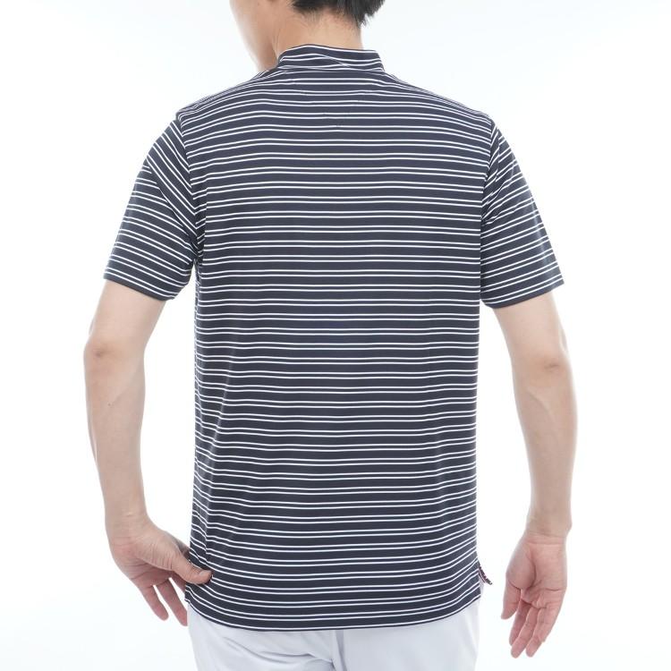 トミーヒルフィガー ゴルフ モックシャツ メンズ 半袖 シャツ モックネック ハイネック 吸水速乾 UVカット 抗菌防臭 ゴルフウェア ブランド 無地 ロゴ THMA615_18