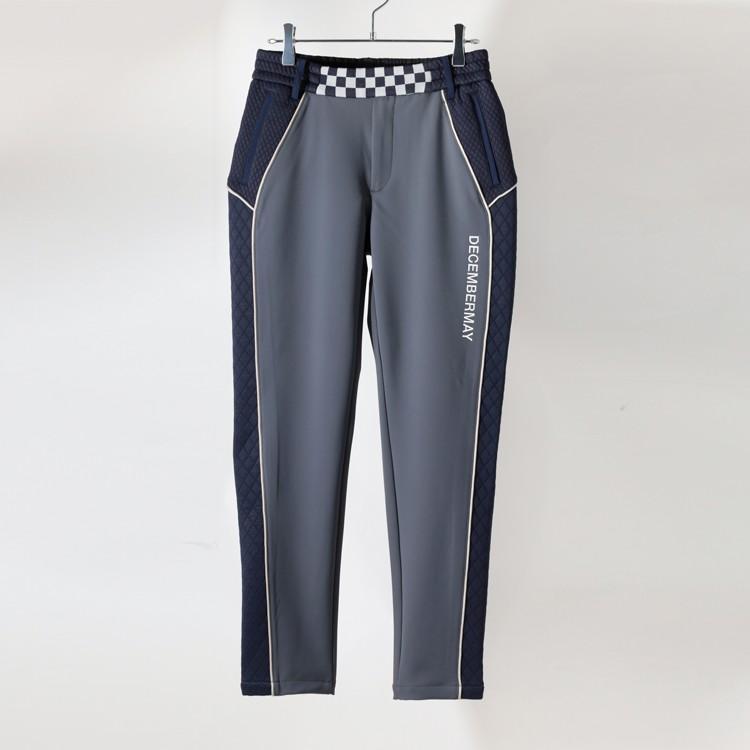 ディセンバーメイ ゴルフ パンツ レディース キルト 裏起毛 保温 防寒