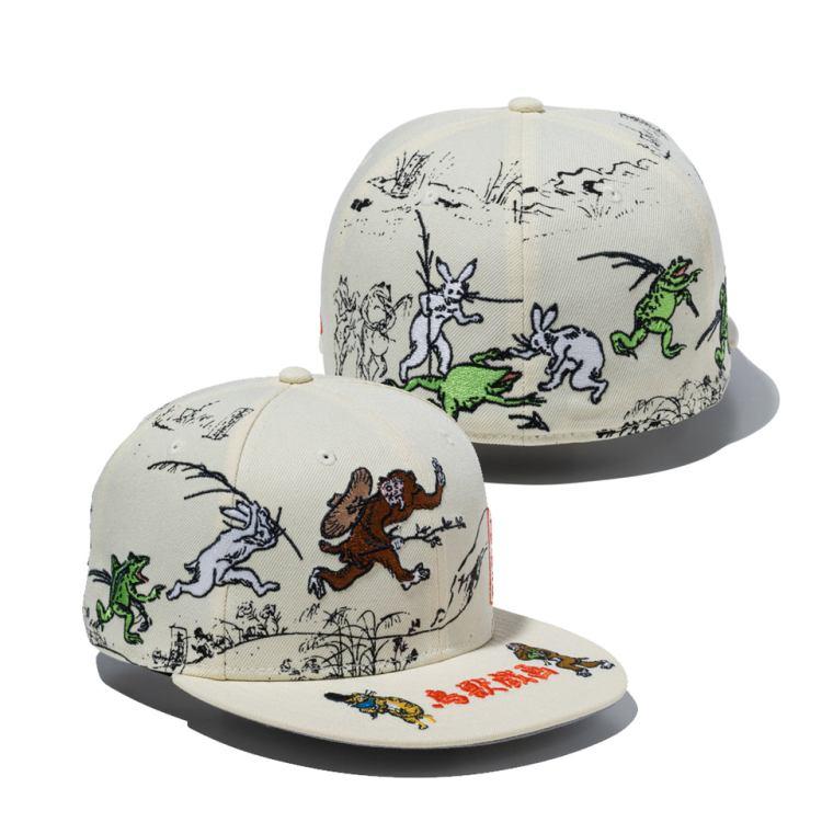 ニューエラ 59FIFTY 鳥獣戯画 NEWERA 栂尾山高山寺 キャップ 8 NEW ERA（ニューエラ） キャップ コラボ メンズ レディース 帽子 鳥獣