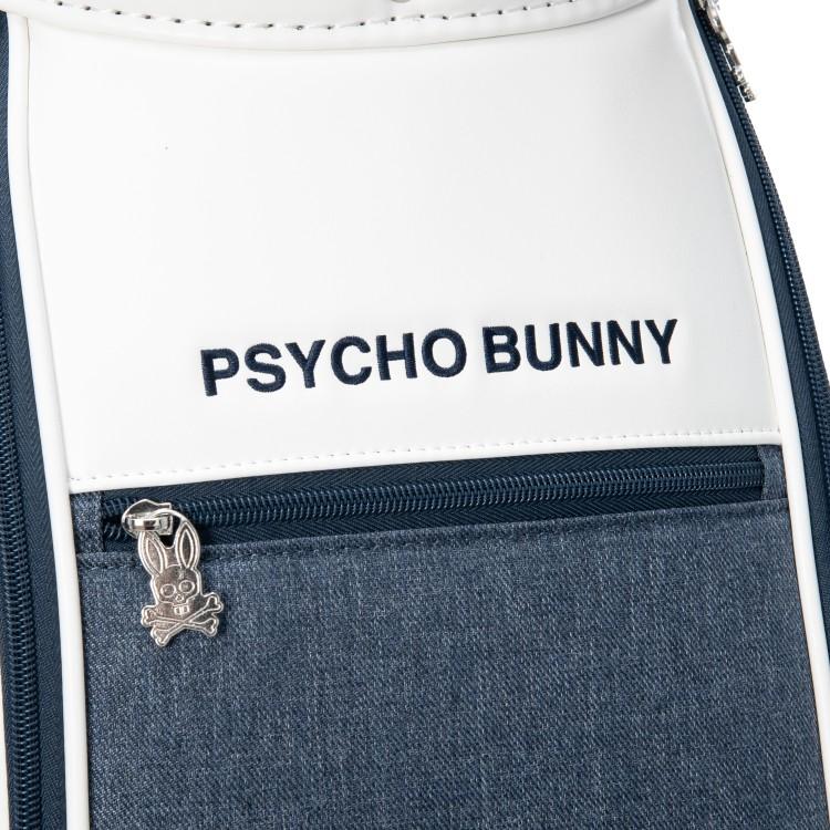 サイコバニー 　カートキャディバッグ【9型】ネイビー　pbmg6ac6 Psycho Bunny（サイコバニー） ゴルフ キャディバッグ メンズ 9.0型 5