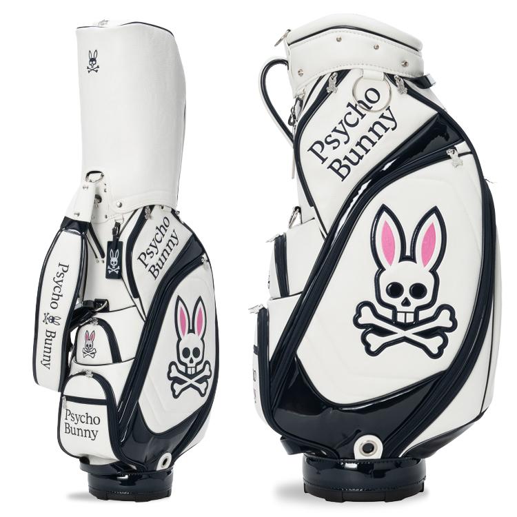 psycho bunny キャディバッグ（ヘッドカバー付） Psycho Bunny（サイコバニー） ゴルフ キャディバッグ メンズ 9.0型 5