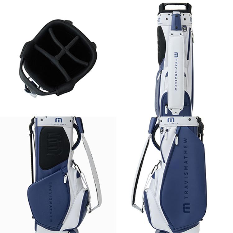 Travis Mathew トラヴィスマシュースタンドバッグ ホワイト/ネイビー TRAVISMATHEW トラヴィスマシュー ゴルフ キャディバッグ メンズ