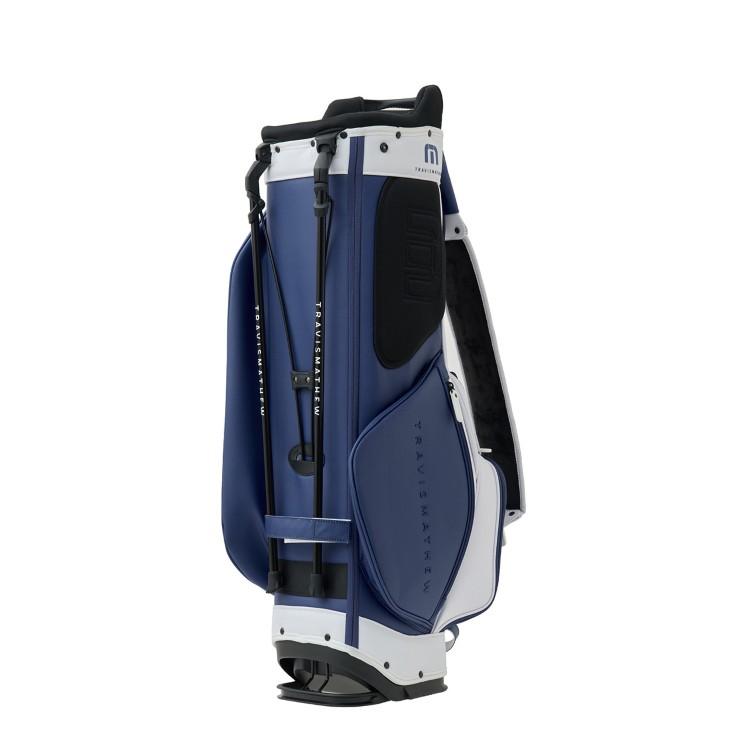 トラヴィス・マシュー キャディバッグ ネイビー/ホワイト　3回のみ使用 TRAVISMATHEW トラヴィスマシュー ゴルフ キャディバッグ メンズ