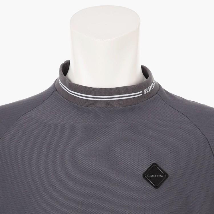 BRIEFING ブリーフィング　メンズシャツ M グレーゴルフ長袖モックネック BRIEFING GOLF（ブリーフィングゴルフ） ブリーフィング ゴルフ モック