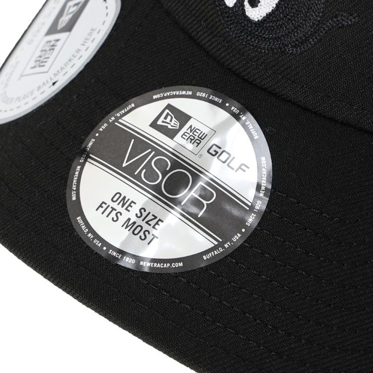 WAAC マーカー付きサンバイザー　ブラック　新品未使用　ニューエラコラボ New Balance（ニューバランス） ワック ゴルフ ニューエラ バイザー