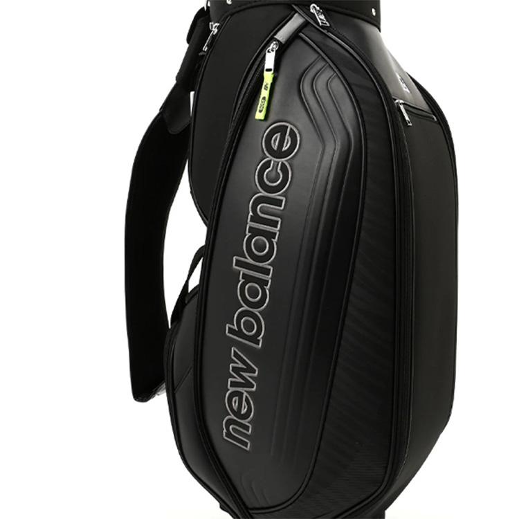 ニューバランス　キャディバッグ　ブラック　9型　4分割　カートバッグ　レザー調 New Balance Golf（ニューバランスゴルフ） ニューバランス ゴルフ