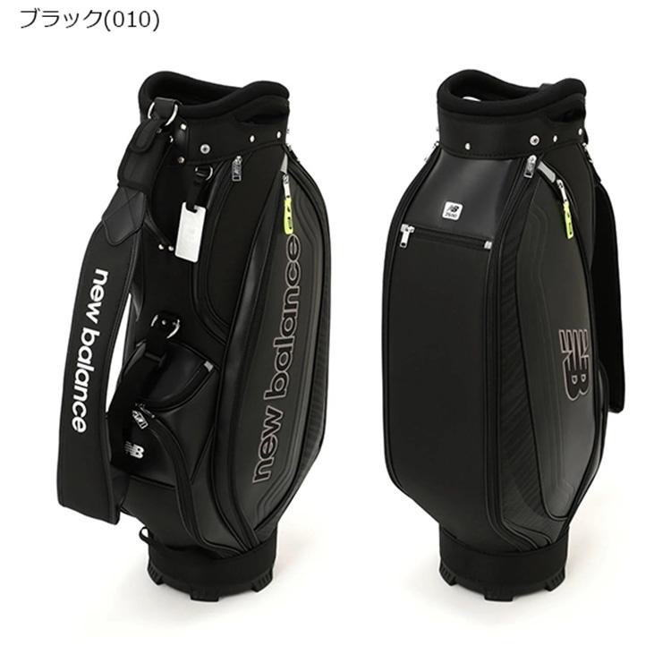 ニューバランス　キャディバッグ　ブラック　9型　4分割　カートバッグ　レザー調 New Balance Golf（ニューバランスゴルフ） ニューバランス ゴルフ