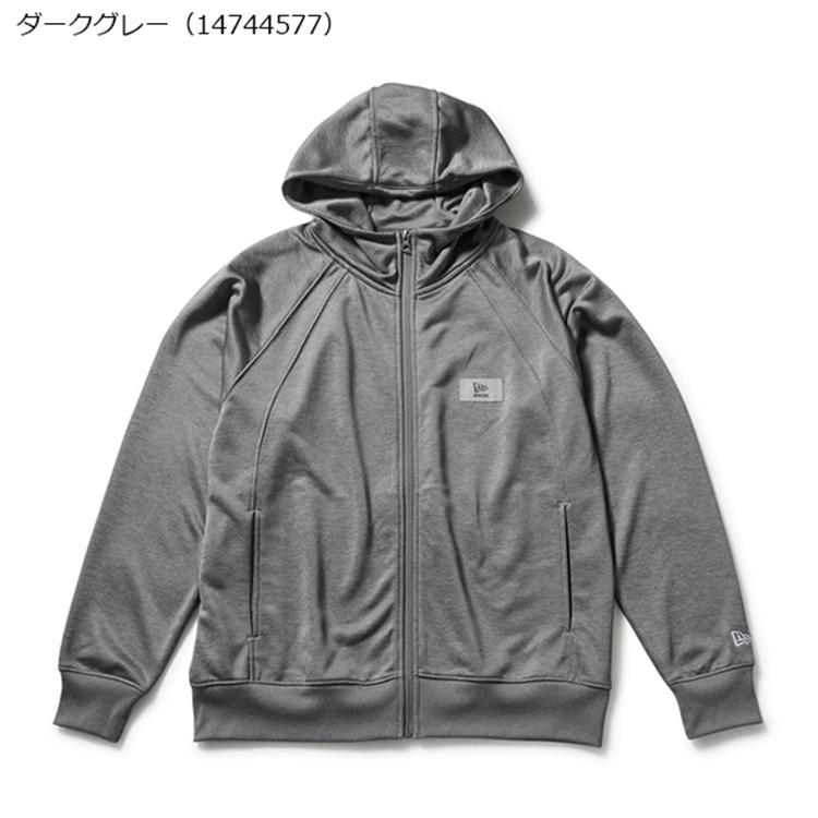 ニューエラ スウェット メンズ レディース 長袖 フルジップフーディー パーカー 吸汗速乾 ブランド 無地 14744577 14744578 NEW ERA パフォーマンスアパレル_1