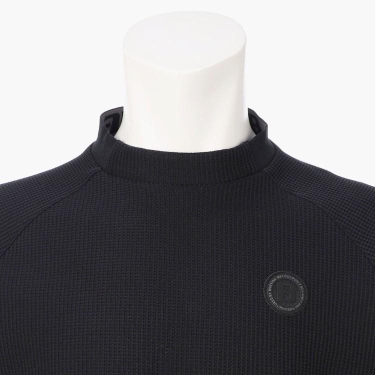 軽量ストレッチBRIEFING ブラック モックネックシャツ BRIEFINGGOLF - ブリーフィングゴルフ メンズウェア【モックネック