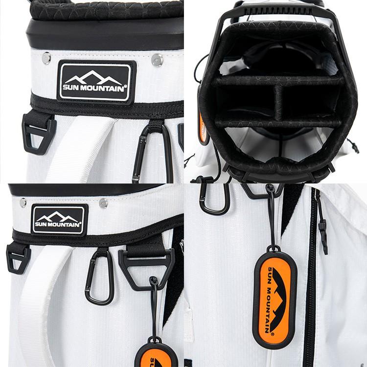 SUN MOUNTAIN◆軽量!自立式スタンドキャディバッグ4分割 ◆ブラック SUN MOUNTAIN（サンマウンテン） ゴルフ キャディバッグ スタンド