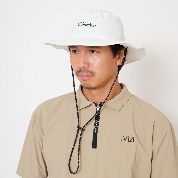 新品❤️V12 ゴルフ ハット ホワイト V12（ヴィ・トゥエルヴ） ゴルフ サファリハット メンズ レディース