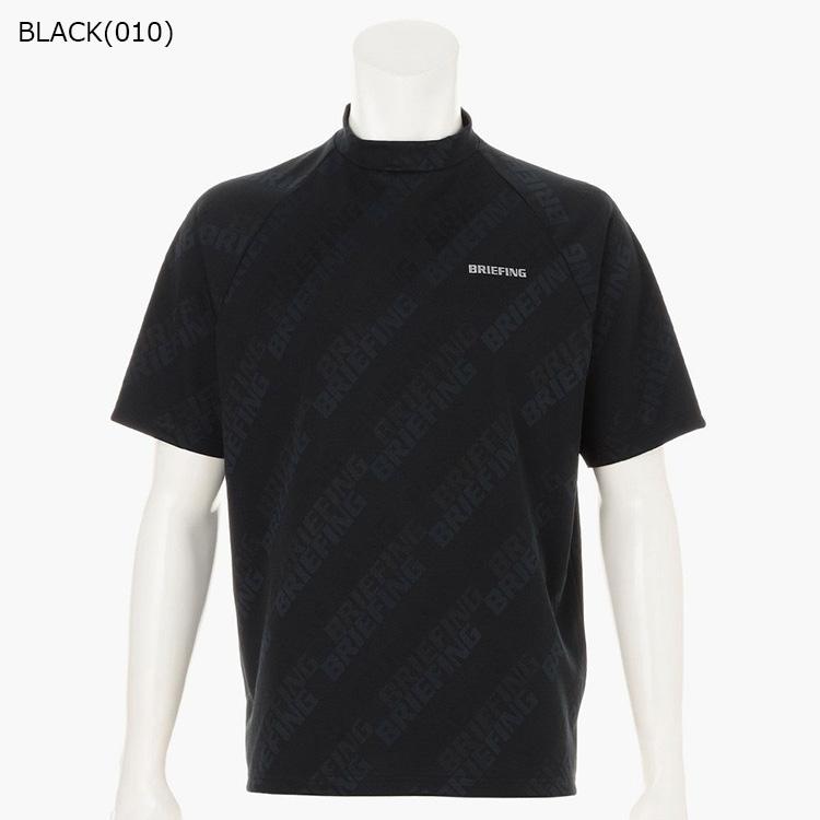 ブリーフィング ゴルフ モックシャツ メンズ 半袖 シャツ ハイネック ストレッチ 吸水速乾 UVカット 総柄 春夏 秋 ゴルフウェア BRIEFING GOLF BRG261M42_3
