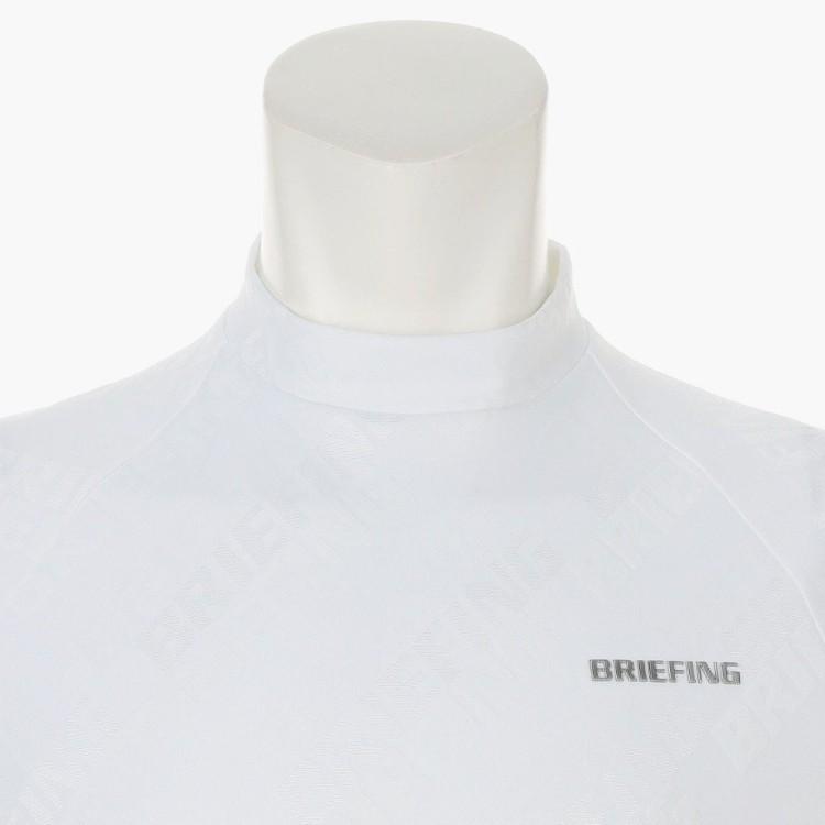 ブリーフィング ゴルフ モックシャツ メンズ 半袖 シャツ ハイネック ストレッチ 吸水速乾 UVカット 総柄 春夏 秋 ゴルフウェア BRIEFING GOLF BRG261M42_7