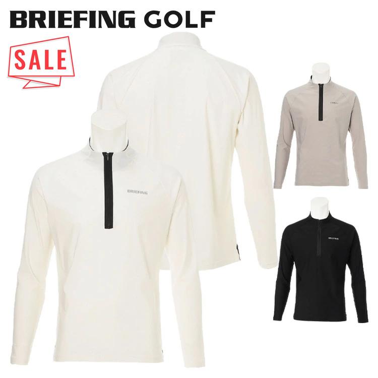 BRIEFING ブリーフィング ロゴバック リブ モックネックシャツ BRIEFING ブリーフィング ロゴバック リブ モックネックシャツ