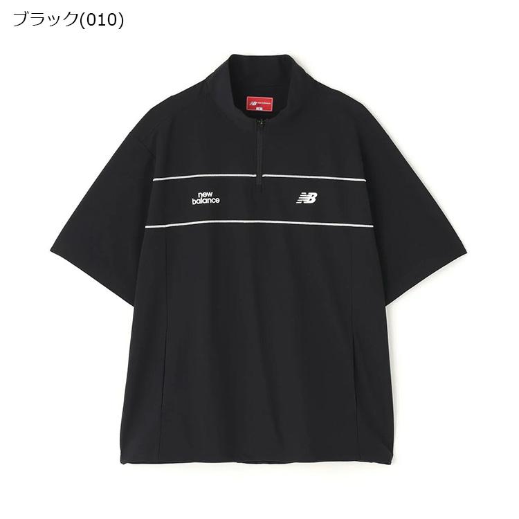 ニューバランス　ゴルフ　半袖ハーフジップ　モックネック　メンズLL ブラック New Balance Golf（ニューバランスゴルフ） ニューバランス ゴルフ