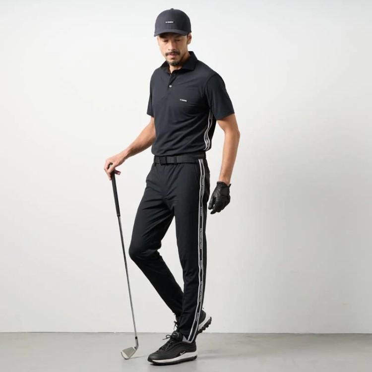BANDEL ブラックパンツ メンズ ゴルフウェア BANDEL（バンデル） ゴルフ パンツ メンズ テーパードパンツ 長ズボン