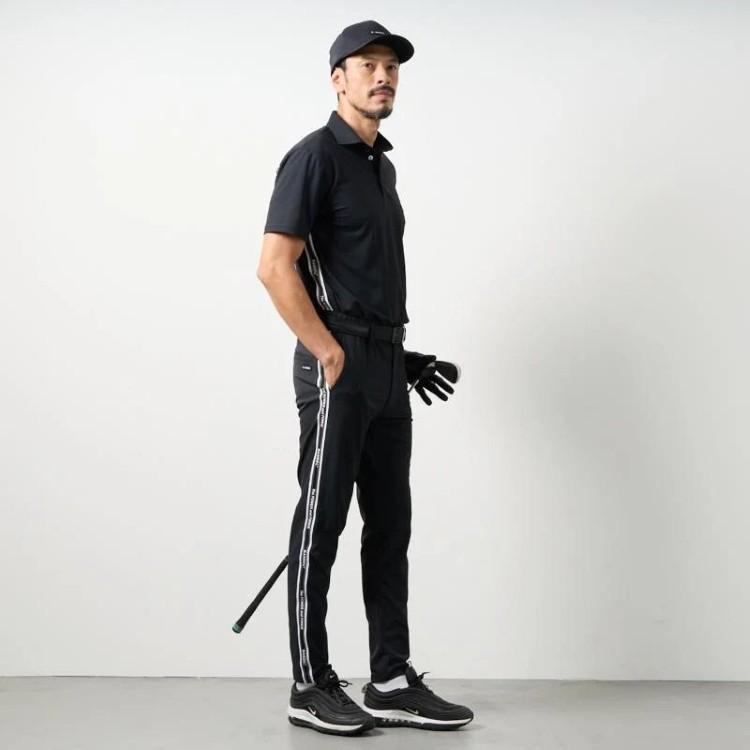 希少【新品未使用】BANDEL 吸水速乾 ゴルフロングパンツ ブラック M-L BANDEL（バンデル） ゴルフ パンツ メンズ テーパードパンツ 長ズボン