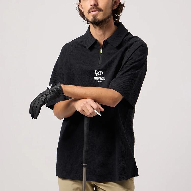 【早い者勝ち‼️】新品 ニューエラゴルフ メンズ ポロシャツ XL ブラック NEW ERA（ニューエラ） ゴルフ ポロシャツ メンズ レディース 半袖