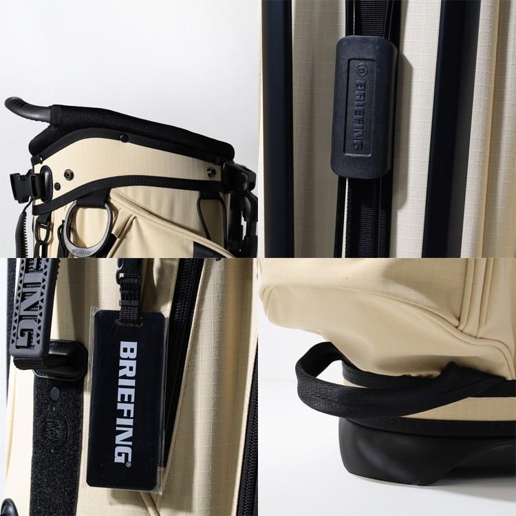 【ヘッドカバー付き】BRIEFING ベージュ キャディバッグ スタンド付き BRIEFING GOLF（ブリーフィングゴルフ） ブリーフィング ゴルフ