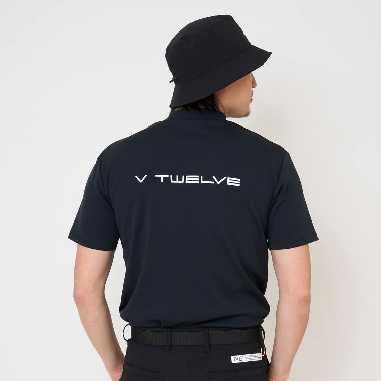 V12（ヴィ・トゥエルヴ） ゴルフ モックシャツ コラボ メンズ 半袖