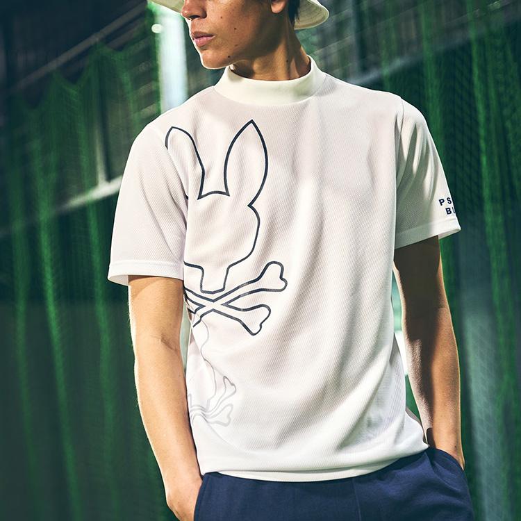 Psycho Bunny（サイコバニー） ゴルフ モックシャツ メンズ 半袖