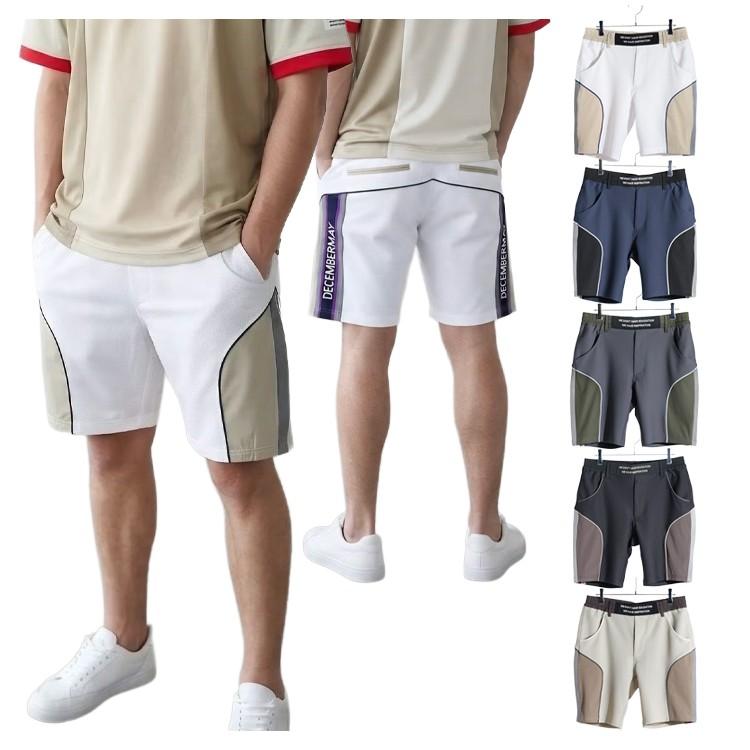 DECEMBERMAY メンズショートパンツ ホワイト ディッセンバーメイ メンズ ハーフパンツ DECEMBERMAY メンズショート