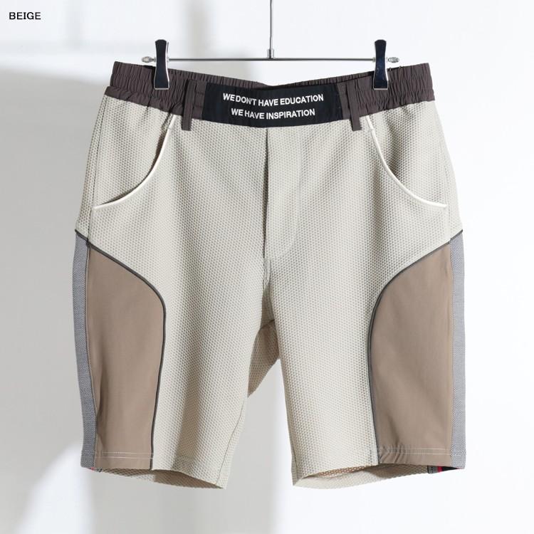 DECEMBERMAY ゴルフ ハーフパンツ グレー メンズ ディセンバーメイ ゴルフ ショートパンツ メンズ パンツ メッシュ