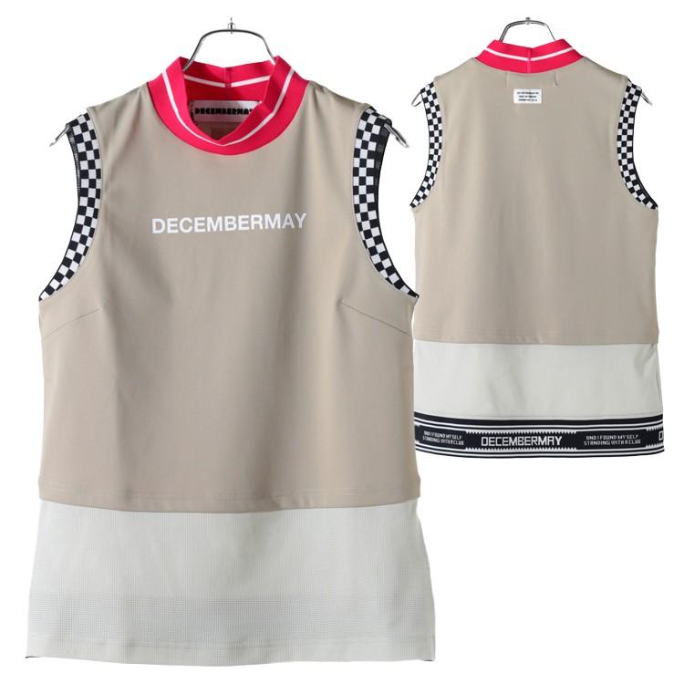 DECEMBERMAY レディース ゴルフ　ノースリーブシャツ　スカート　セット DECEMBERMAY レディース ゴルフ ノースリーブシャツ スカート セット