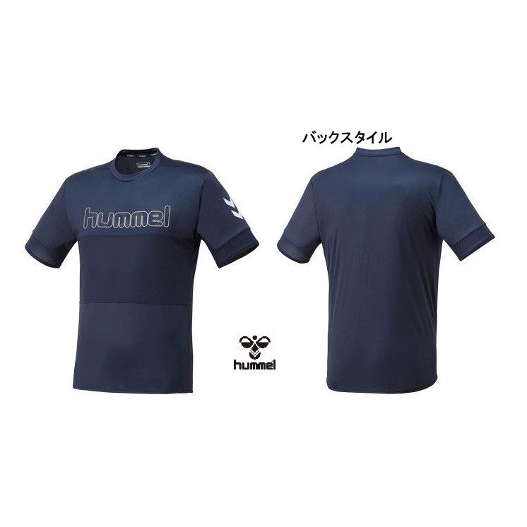 サッカー シャツ メンズ ヒュンメル 半袖 紺 Mサイズ