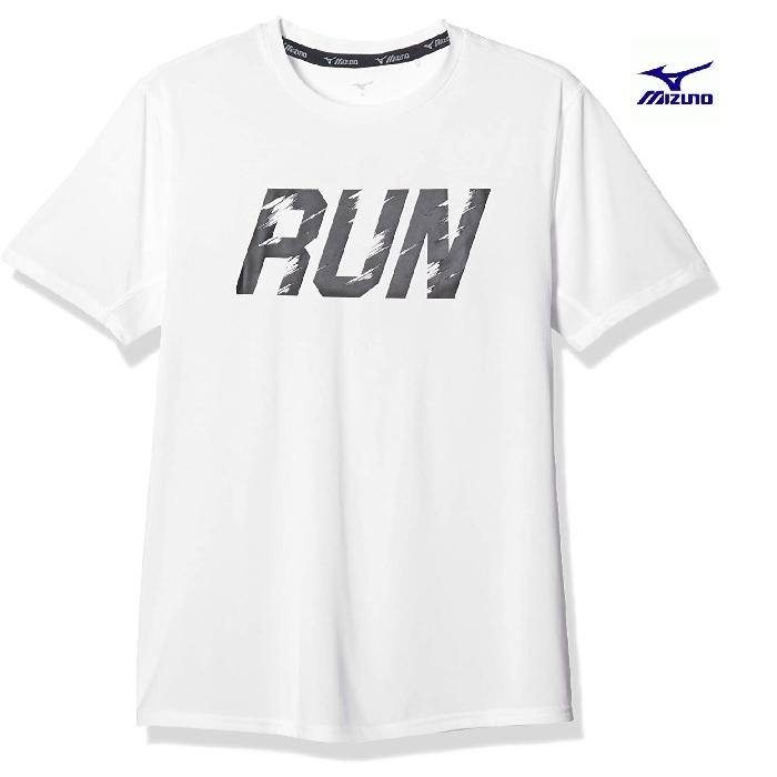 ミズノ ランニング Tシャツ ドライ 消臭 メンズ ー 白 Lサイズ 送料無料 J2ma054 たけうちスポーツ店 通販 Yahoo ショッピング