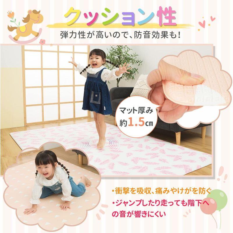 【売り切りお値下げ】 ベビープレイマット プレイマット より厚い1.5? 200*140*1.5cm TPU素材 フロアマット ロールアップ 防水 衝撃緩和 持ち 【B1925465456】(11905円)