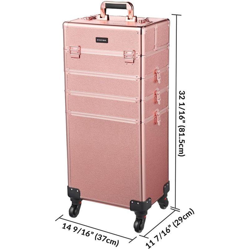 BYOOTIQUE メイクキャリーケース 4IN1 キャスター付 鍵付き 4WAY