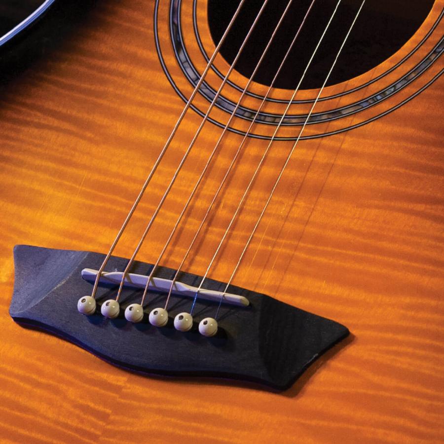 調整済 ウォッシュバーン EA15 TOBACCO BURST エレアコ エレクトリック