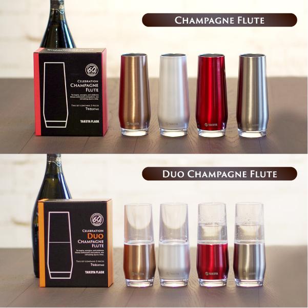 TAKEYA（タケヤ） シャンパンフルート 2個セット シャンパン グラス