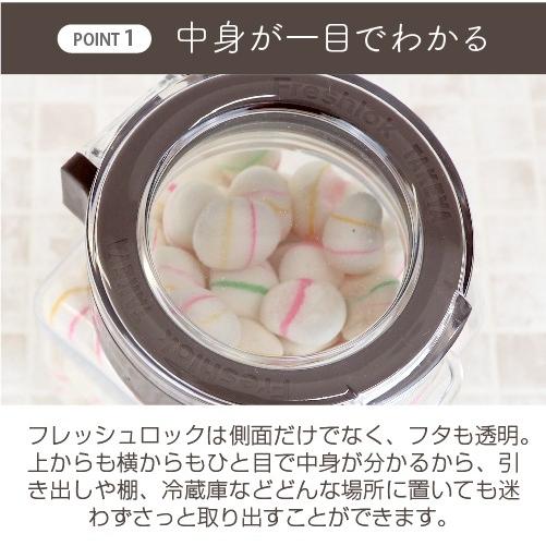 【メーカー公式】フレッシュロック 角型300ml 3個セット チャコールブラウン ホワイト グリーン　保存容器｜takeya-official｜05