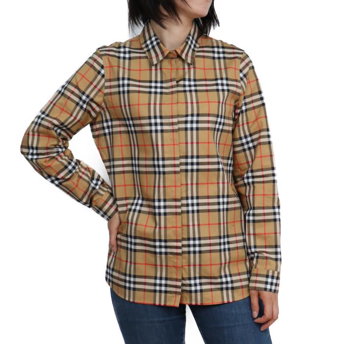 送料無料 バーバリー Burberry レディース 長袖シャツ キャメル Ca Takeyaオンラインpaypayモール店 通販 Paypayモール
