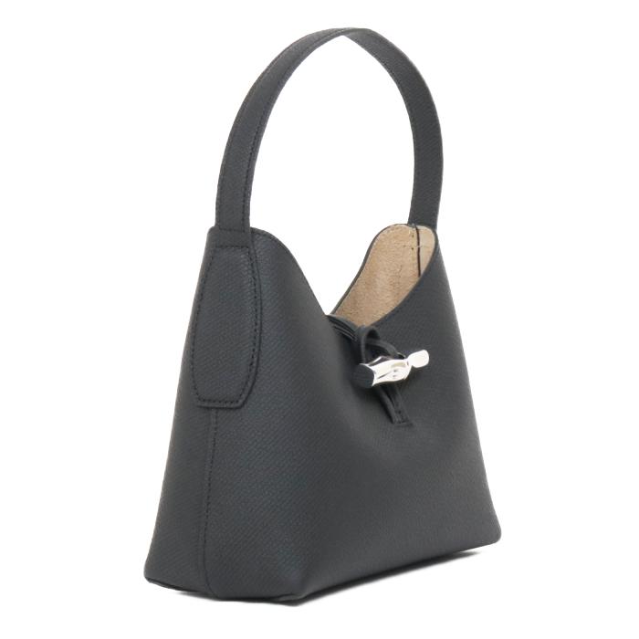 ロンシャン LONGCHAMP Sサイズ ホーボーバッグ ハンドバッグ ロゾ ROSEAU 10152 HPN 001 ブラック ノワール レディース 