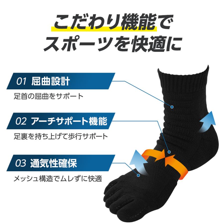ファイテン スポーツソックス 5本指 アンクル くるぶし(2足組、2足入り) |  | 06