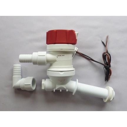 送料無料 rule 800GPH ライブウェルポンプ L字型 403C : 竹屋釣具店