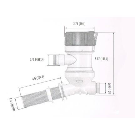 送料無料 rule 800GPH ライブウェルポンプ L字型 403C : 竹屋 送料無料 rule 800GPH ライブウェルポンプ L字型 403C : 竹屋