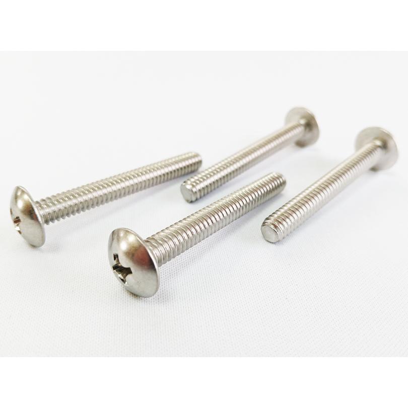 1/4-20×2 1/4インチ-20山×50mm ステンレス18-8(304) トラスネジ 4個