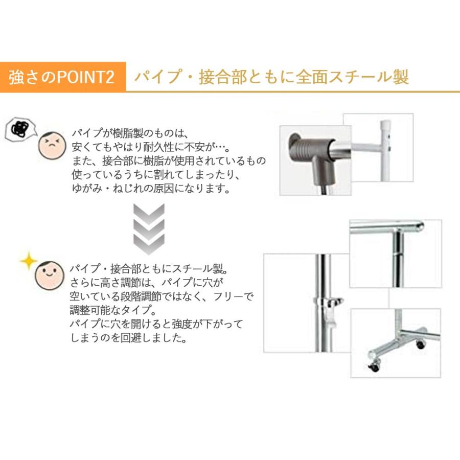頑丈パイプハンガー2段タイプ 新品キャスター付き耐荷重120キロ Amazon｜ドウシシャ ハンガーラック 2段式パイプハンガー 幅100cm 耐