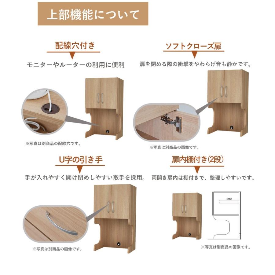 床頭台 木製 床頭台セット キャスター付き ハイタイプ 幅50 奥行52 高