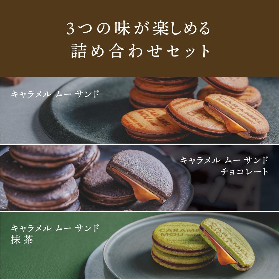 ギフト対応】キャラメルムーサ ンド 3種のアソートセット S 12 個入