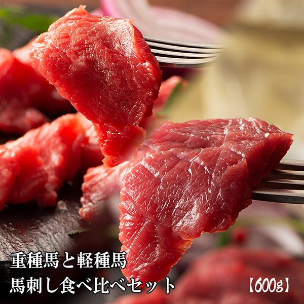 女性が喜ぶ 重種馬と軽種馬の馬刺し食べ比べセット 600g 12人前 国産 熊本 馬肉 ギフト 誕生日プレゼント 結婚祝い 出産祝い 内祝い お取り寄せ お土産 フジチク 低脂肪